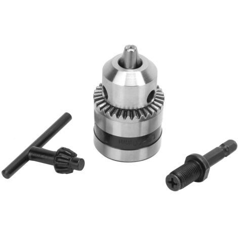 Leichtes 1,5–10 mm Bohrfutter mit 3/8"-Verlängerungsstange, 1/4"-Sechskantkopf und 3/8-24UNF-Gewinde