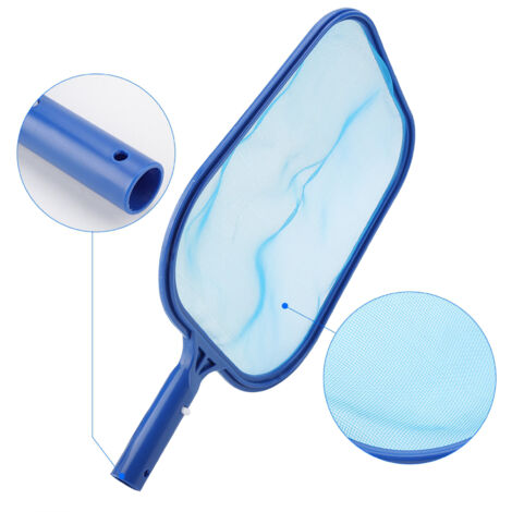 Leichtes Skimmernetz für Schwimmbecken und Teiche – Feinmaschig mit 28-mm-Verbindung – Blaues ABS