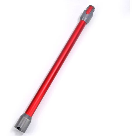 Leichtes Verlängerungsrohr für Dyson V12/V10 Slim Staubsauger, Metallanschlüsse, langes gerades Rohr (74 cm, rot), geeignet für Haushaltsgeräte.