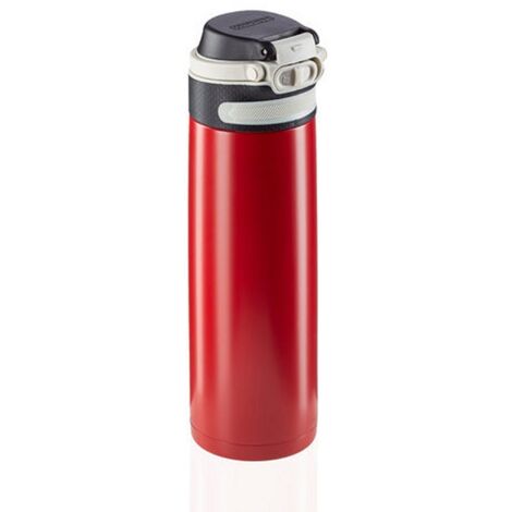 Leifheit 03273 Elegante Reise-Tasse 600 ml Schwarz Rot