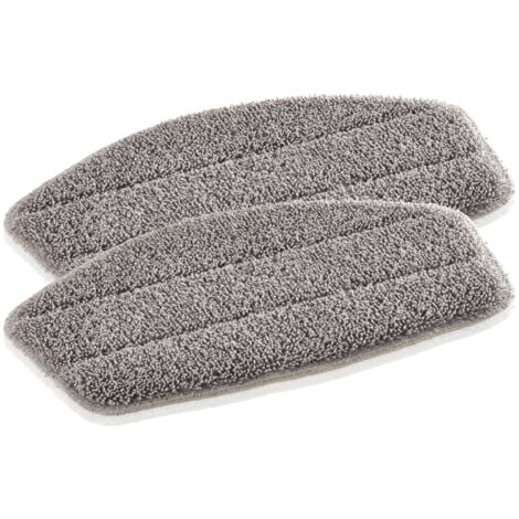 Leifheit 2er Set Ersatzpads Dampfreiniger CleanTenso, Dampfbesen Wischbezug für eine porentiefe Reinigung, Dampfmop Ersatz mit Klettunterseite
