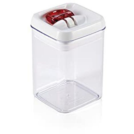 Leifheit 31208 Fresh e Easy Contenitore 800 ml Quadrato Bianco Trasparente