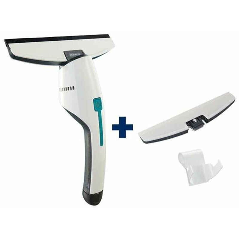 Leifheit - Nettoyage - Kit aspirateur à vitres et salle de bains Nemo avec buse d'aspiration et support mural 51035