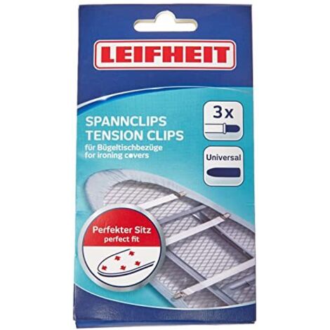 Leifheit 72417 Spann Clips per asse da stiro Covers