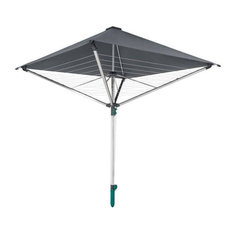 82100 Sechoir parapluie LinoProtect 400, etendoir parapluie avec toit etanche, sechoir jardin inclus douille de sol - Leifheit