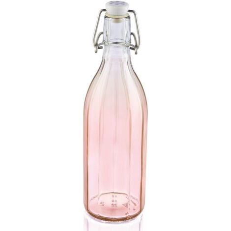 Leifheit Flasche facette 3er Set 0,5 L tender rose Einkochhilfe Saftflasche Einkochflasche