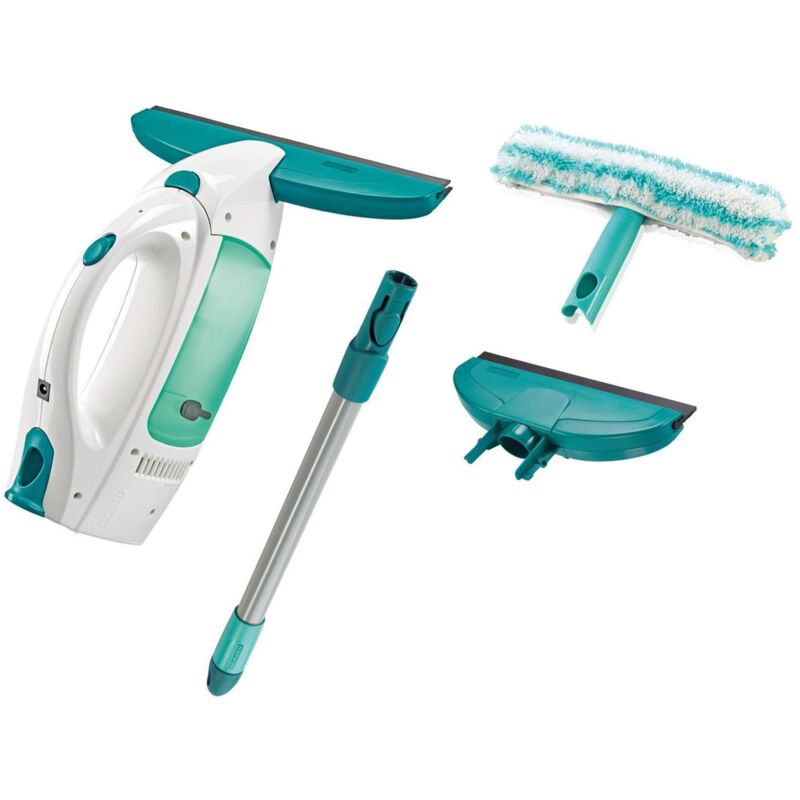 Leifheit Limpieza - Limpiaventanas Window Cleaner con aspirador y mopa, barra de 43 cm y boquilla de aspiración de 17 cm 51016