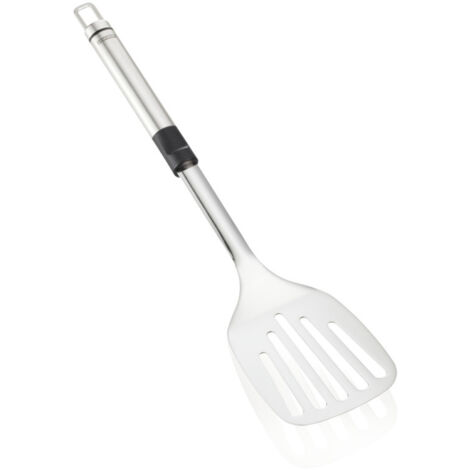 Leifheit Pfannenwender Proline, Edelstahl Küchenutensil, Schwarz, 3023