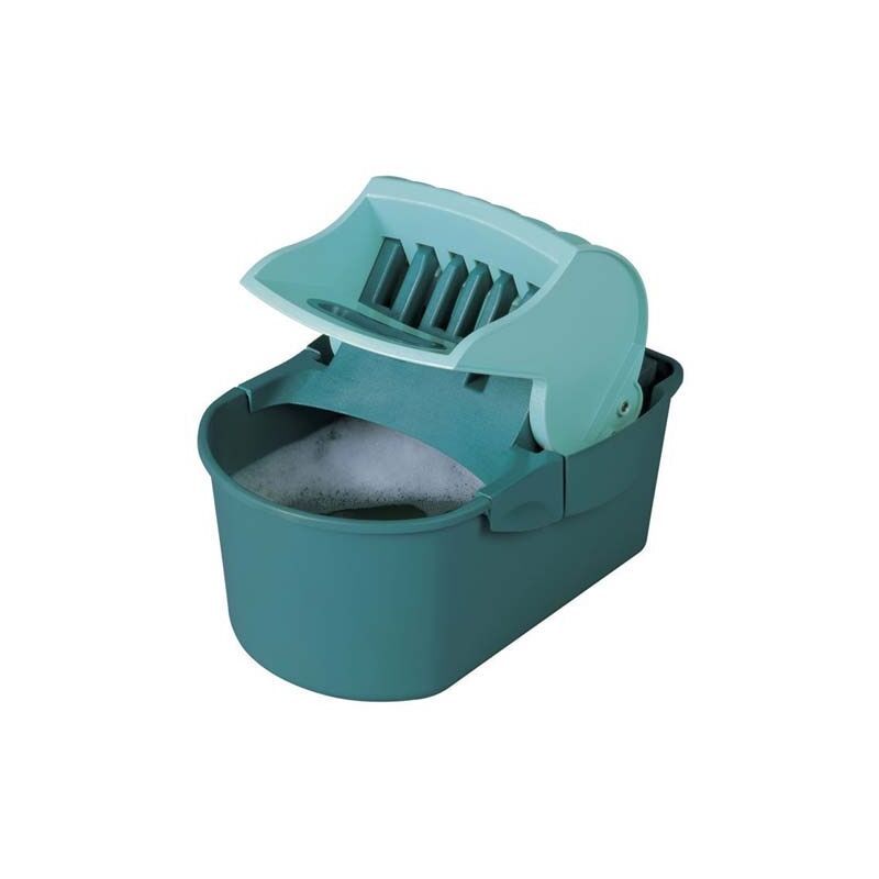 Leifheit - 55080 Essore-housse Profi Compact, seau essoreur pour housse de nettoyage, seau nettoyage 8 l avec anse de transport