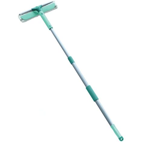 Leifheit – Raclette lave-vitres avec perche télescopique 75-135 cm – Lave-vitre 33 cm – 55238