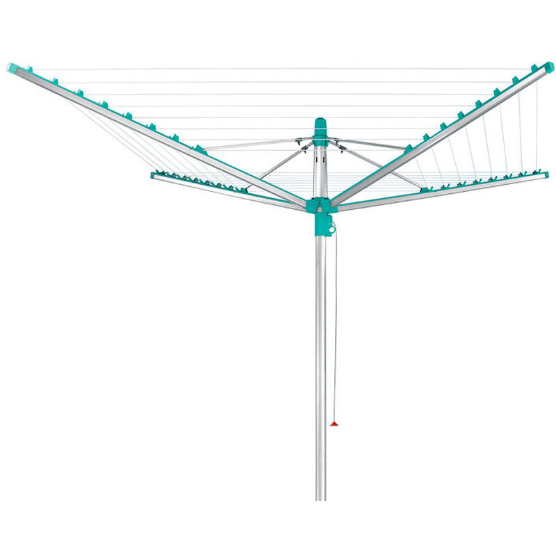 Leifheit - Easy séchoir parapluie Linomatic 500, pliable, chrome/vert (85286)