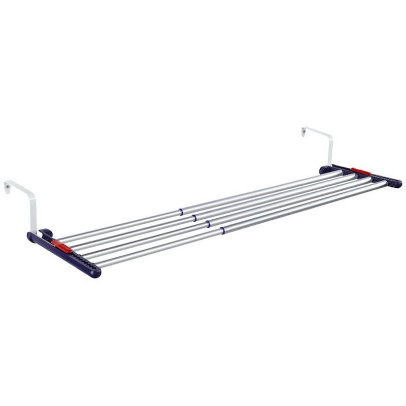 Leifheit - Extendable séchoir suspendu Quartett 42 en aluminium, Gris (81413)