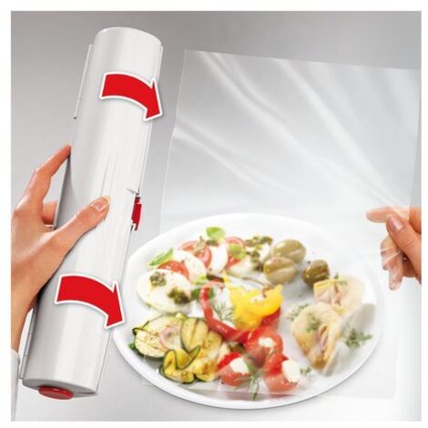 Leifheit Tagliapellicola Larghezza del Rullo di 33,5cm Bianco Perfect Cut