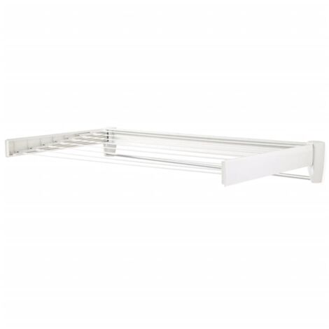 Leifheit Tendedero de pared Telegant Plus 100 blanco 83100 - Blanco