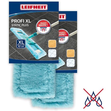 Leifheit Wischbezug Profi static plus 42 cm 55118 Profi für alle Bodenarten 2 Stück