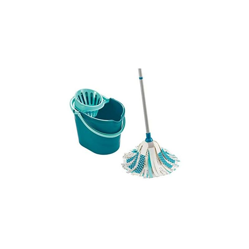 

Leifheit Sistema de fregona Set Power Mop 3 en 1, Plástico Acero Microfibra Viscosa, 45 x 35 x 120 cm, 8