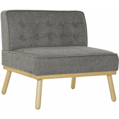 Leinen Fire Sessel 80x66x72 Dunkelgrau Capitone Fir Lin Multicolor -Materialfamilie von Farben Sessel und Sessel Details