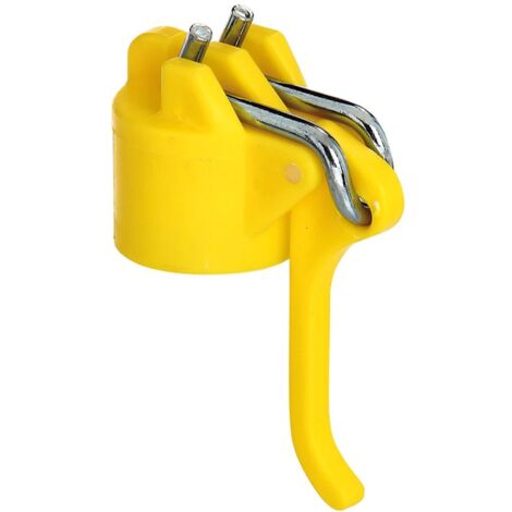 Leinenspannerkopf Leinenspanner für 44mm Wäschepfähle gelb