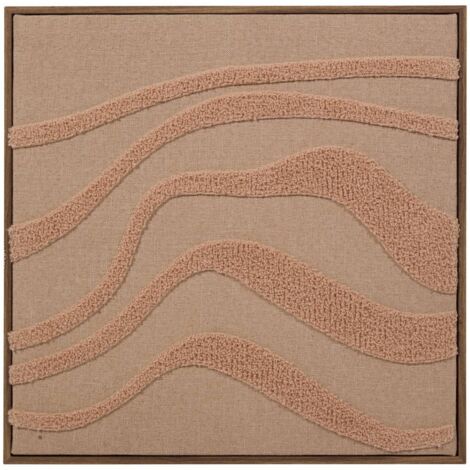 Leinwand 3D Noelie 40x40cm Lachsrosa - Atmosphera créateur d'intérieur