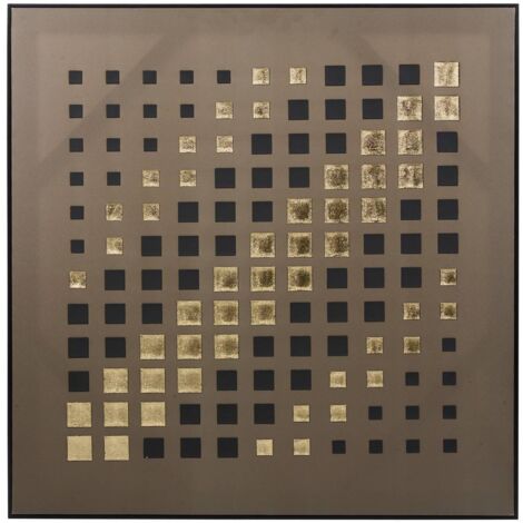 Leinwand Douwy 78x78cm dunkelgrün - Atmosphera créateur d'intérieur