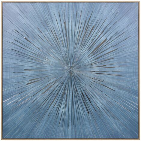 Leinwand Stan 78x78cm blau - Atmosphera créateur d'intérieur