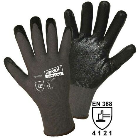 Leipold Doehle 1157-L FOAM Nylon-Nitril Nylon Arbeitshandschuh Größe (Handschuhe): 9, L EN 388   CAT