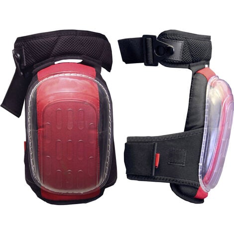 L+D UPIXX Leipold Doehle GELO Comfort 2488 Gel-Knieschoner Rot, Schwarz 1 Paar