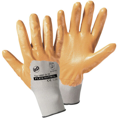 leipold-doehle Worky Flex-Nitril 1496C Gants Jaune XXL