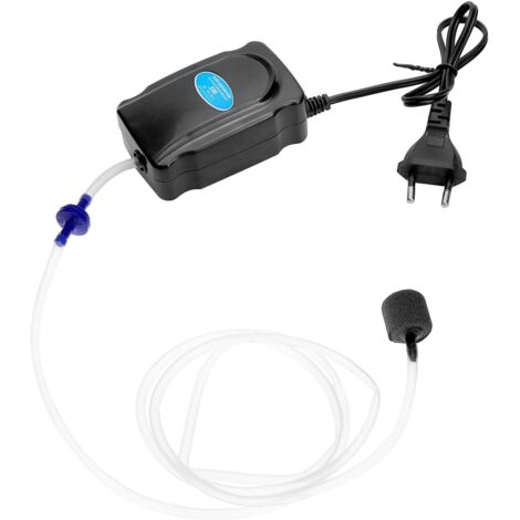 Leise Aquarium-Luftpumpe – Komplettset – 2 l/min – 3 W – Leise – Fördermenge: 5 bis 300 l