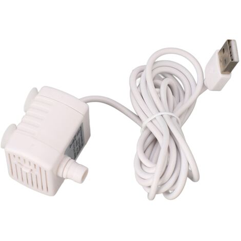 Leise Haustier-Trinkbrunnenpumpe mit bürstenlosem Motor, USB-betrieben, DC 5V, Mini-Wasserspenderpumpe für Katzen, Aquarien und Hydrokultur