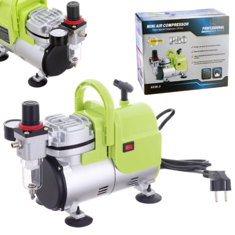 LEISE MODELL AIRBRUSH KOMPRESSOR ÖLFREI AUTO STOP FILTER