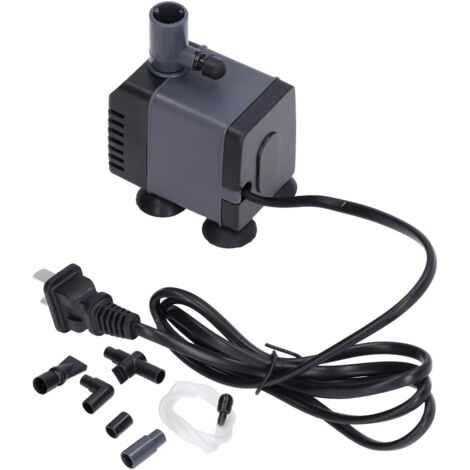Leise Teichpumpe mit genietetem Rahmen, Edelstahlwelle, kompakter Bauweise und 220-V-CN-Stecker