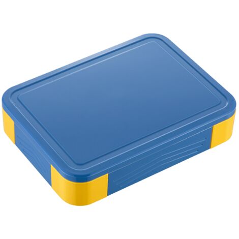 LEISEI 1330ML, bento box lunch box étanche à l'air avec 5 compartiments et set de couverts, snack box pour micro-ondes 1723cm bleu