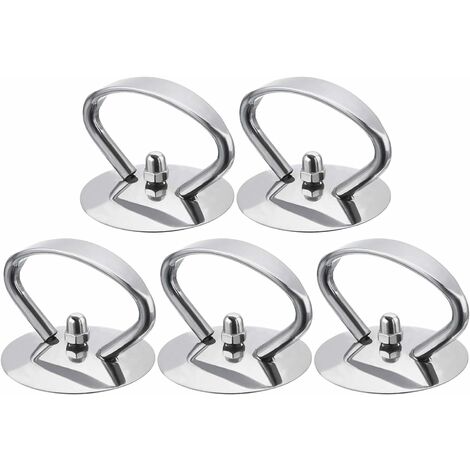 LEISEI 5 pièces poignée de couvercle de casserole en acier inoxydable bouton de couvercle de remplacement universel sur couvercle de casserole (argent)