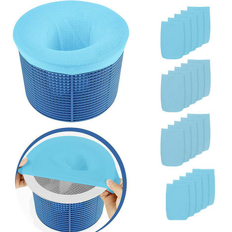Vhbw Chaussette filtrante universelle pour aquarium, piscine, skimmer - Sac  de filtration, nylon, 18 x 81 cm, 100 micromètre, blanc