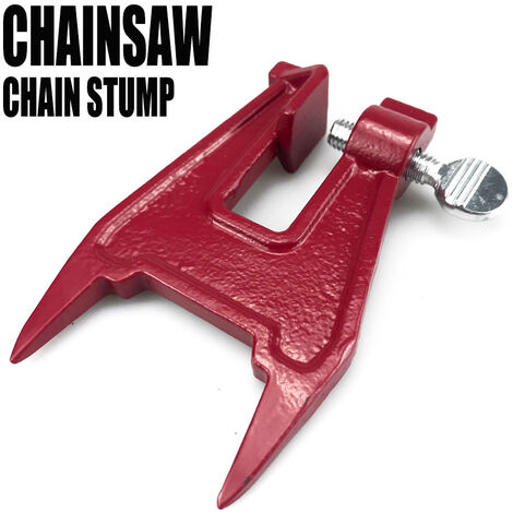 LEISEI Étau de Classement de Chaîne en Alliage D'aluminium Rouge Haute Résistance Affûtage de Tronçonneuse pour Broyeur à Chaîne