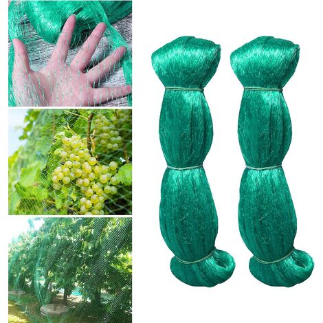 LEISEI Filet pour arbres fruitiers Protection des oiseaux et des animaux de compagnie Filet en polyéthylène résistant avec maille (green25m)