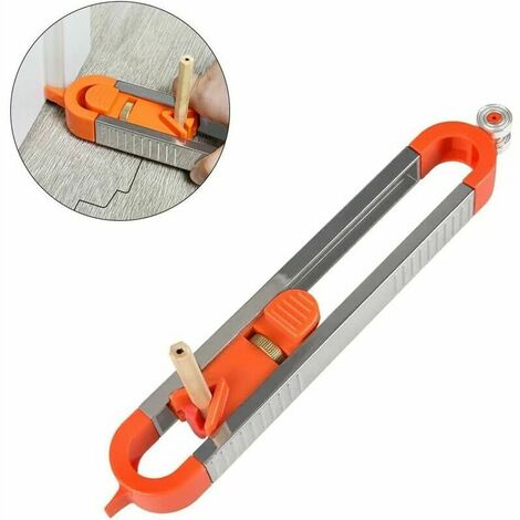 LEISEI Jauge de Contour Verrouillable, Contour en Plastique Avec Dispositif de Blocage, Jauge de Duplication de Forme pour Des Découpes de Carrelages, Plaques de Plâtre, Genre de Bricolage