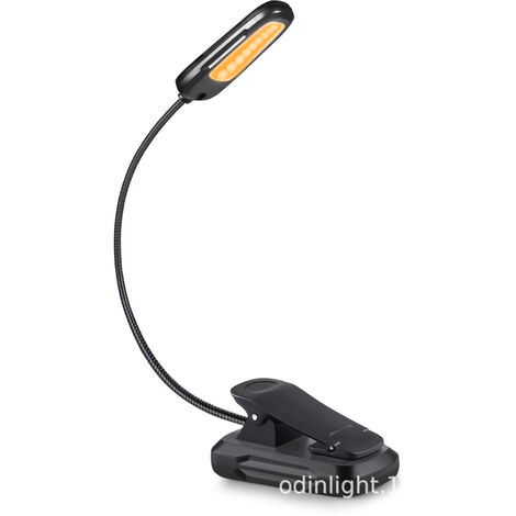 Lampe de Lecture 16 LED, Gritin Liseuse Lampe Clip Rechargeable, Gradation  Progressive, 3 Modes de Protection des Yeux (Blanc/Ambre/Mixte), 360°Cou  Flexible, Lampe pour Lire au Lit pour Lecture/Voyage : :  Bricolage