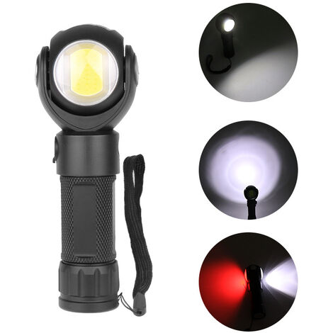 LEISEI Lampe de Poche, Lampe Torche LED Ultra Puissante Zoomable Étanche 800LM Petite Torches pour Camping Randonnée Maison Urgences Lampe de Secours Idée