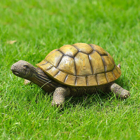 LEISEI Statue de tortue en résine,10.8X25.8X17.5CM,Objet Déco