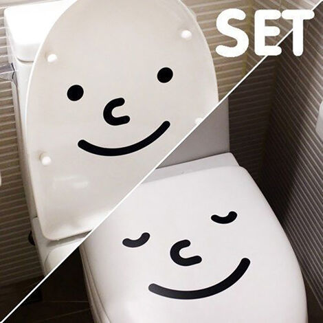 Sticker Toilette Smiley Abattant WC