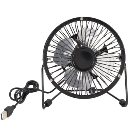 Leiser 360°-Miniatur-USB-Tischventilator, tragbarer Ventilator mit Einzelschalter und rutschfestem Standfuß für den Schreibtisch