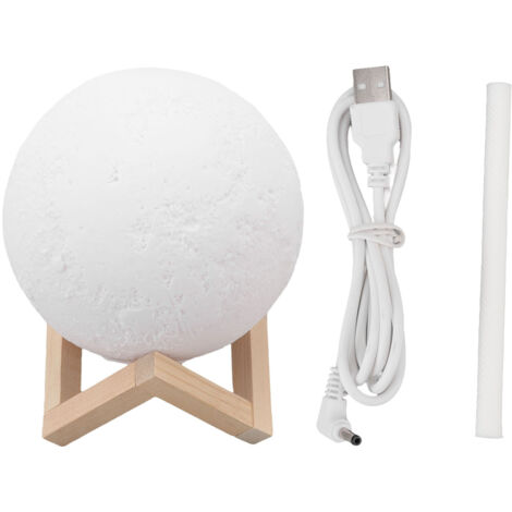 Leiser ätherischer Öldiffusor (35 dB) mit 1600 ml Fassungsvermögen, USB-Luftbefeuchter im Holzdesign und Nachtlicht für Zuhause