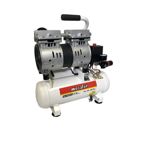 Leiser Kompressor - MECAFER - 425513 - 6L - 0,5HP - Grau