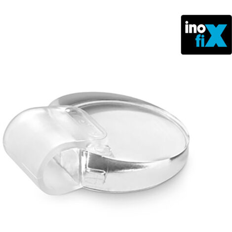 Leiser transparenter Klebestopfen INOFIX Blister