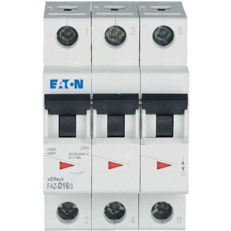 Leistungsschalter 3P D 16A 15kA AC FAZ D16/3 278896