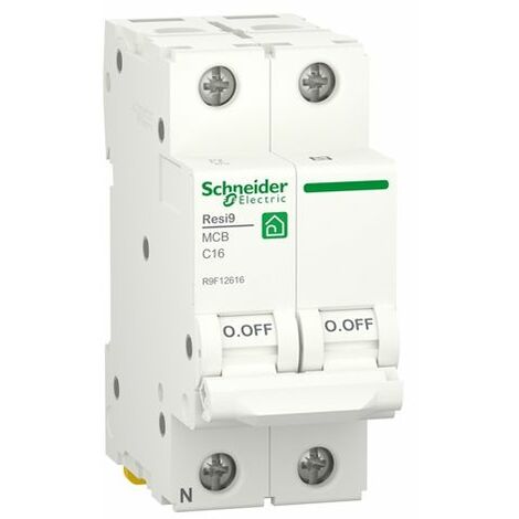 Leistungsschalter RESI9 1P+N 16A Kurve C 230V 6000A