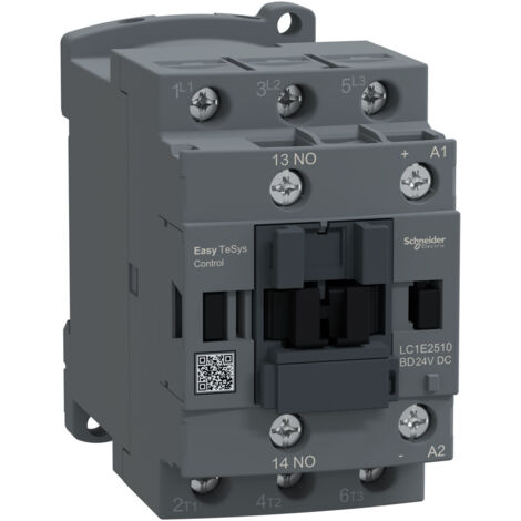 Leistungsschütz, Easy TeSys Control, AC-3, 25 A, 3P (1 Schließer), 24-V-DC-Spule