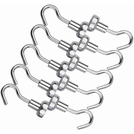 Leistungsstarke 10-mm-Magnethaken – 10 robuste Haken, 2 kg, für die Organisation von Zuhause und Büro, kein Bohren erforderlich